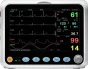 Monitor de paciente multiparamétrico GIMA PC-3000 (TA, SpO2, Temp., Resp, ECG)