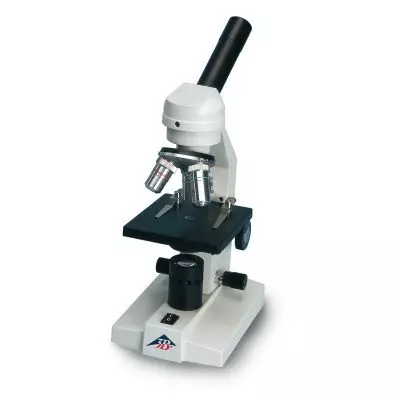 Microscopio monocular de enseñanza, modelo 100 LED (230 V, 50/60 Hz)