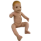 Modelo de bebé sin cordón umbilical