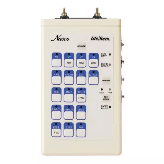 Simulador de ECG interactivo Life/form® con terminales LF03670 Nasco