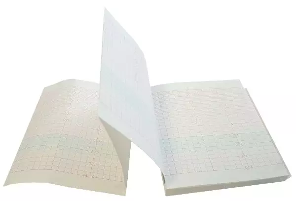 Papel para cardiotocógrafo LETO 9 y Jumper JPD-300P - escala 30 BPM (10 paquetes)